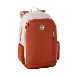 Wilson กระเป๋าเป้เทนนิส Team Backpack Roland-Garros 2025 Tennis Backpack | Cream/Clay ( WR8045501001 )