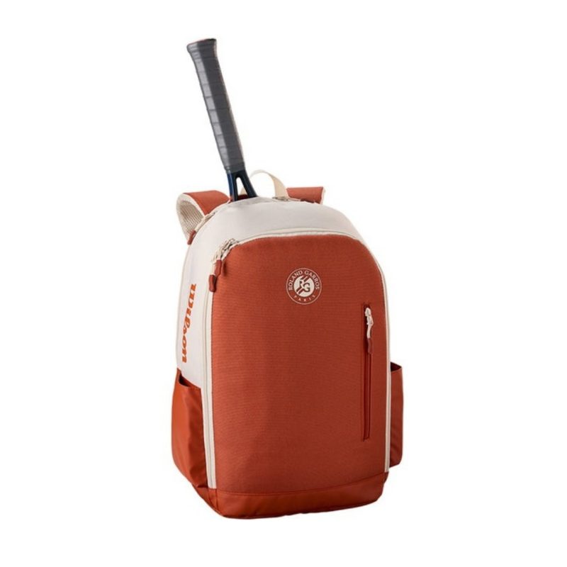 Wilson กระเป๋าเป้เทนนิส Team Backpack Roland-Garros 2025 Tennis Backpack | Cream/Clay ( WR8045501001 ) - Image 2