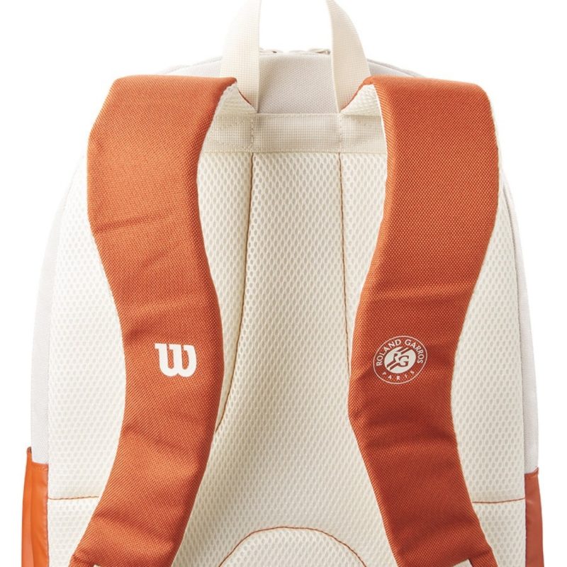Wilson กระเป๋าเป้เทนนิส Team Backpack Roland-Garros 2025 Tennis Backpack | Cream/Clay ( WR8045501001 ) - Image 5