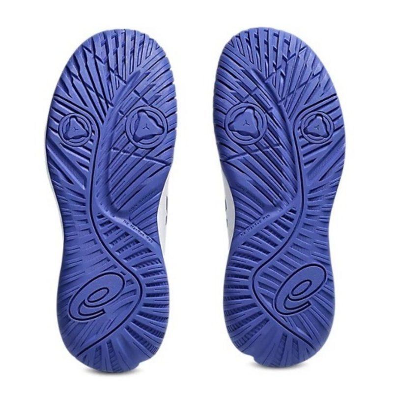Asics รองเท้าเทนนิสเด็ก Gel-Resolution X GS | White/Dark Cobalt ( 1044A081-100 ) - Image 7
