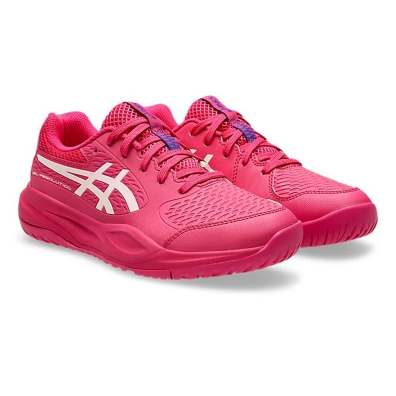 Asics รองเท้าเทนนิสเด็ก Gel-Resolution X GS | Bright Rose/Cream ( 1044A081-700 ) - Image 2