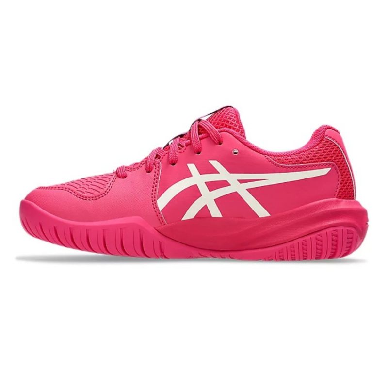 Asics รองเท้าเทนนิสเด็ก Gel-Resolution X GS | Bright Rose/Cream ( 1044A081-700 ) - Image 4