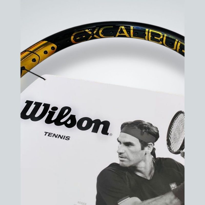 Wilson ไม้เทนนิส Excalibur BLX II 2024 Limited Edition Tennis Racket FRM 2 4 1/4 | Black/Gold ( WR182611U2 ) - Image 3