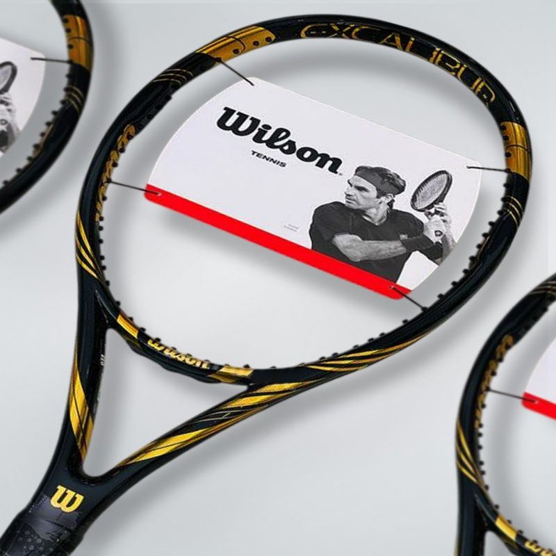 Wilson ไม้เทนนิส Excalibur BLX II 2024 Limited Edition Tennis Racket FRM 2 4 1/4 | Black/Gold ( WR182611U2 ) - Image 5