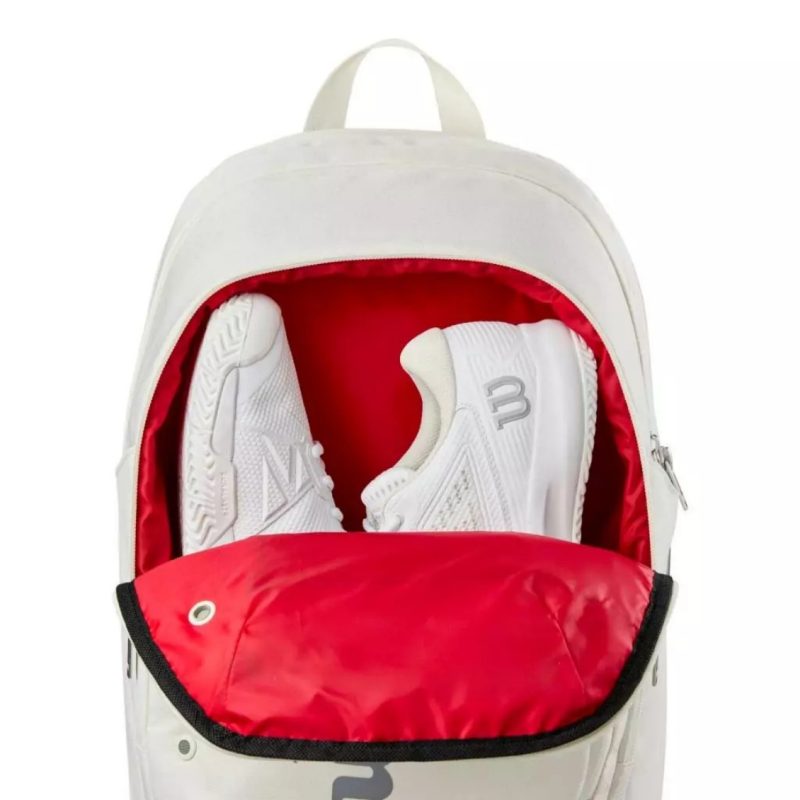 Wilson กระเป๋าเป้เทนนิส Tour Backpack 2025 Tennis Bag | Off White ( WR8037402001 ) - Image 4