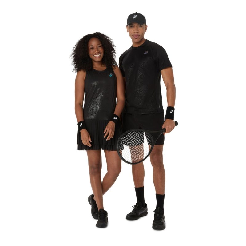 Asics เสื้อเทนนิสผู้หญิง Women’s Match Dress Night Energy | Performance Black ( 2042A386-001 ) - Image 7