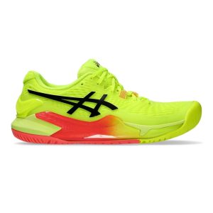 Asics รองเท้าเทนนิสผู้หญิง Gel-Resolution 9 Paris | Safety Yellow/Black ( 1042A274-750 )