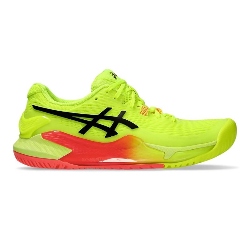 Asics รองเท้าเทนนิสผู้หญิง Gel-Resolution 9 Paris | Safety Yellow/Black ( 1042A274-750 )