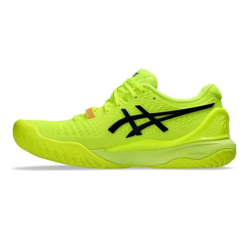Asics รองเท้าเทนนิสผู้หญิง Gel-Resolution 9 Paris | Safety Yellow/Black ( 1042A274-750 ) - Image 5