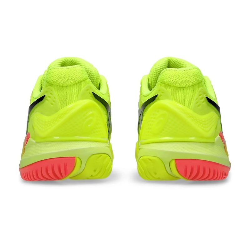 Asics รองเท้าเทนนิสผู้หญิง Gel-Resolution 9 Paris | Safety Yellow/Black ( 1042A274-750 ) - Image 6
