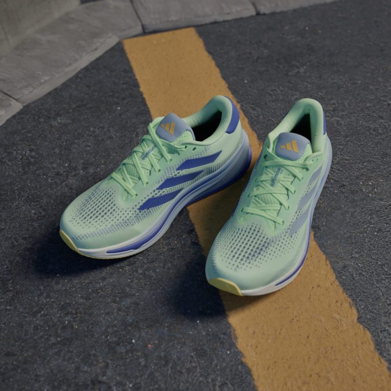 Adidas รองเท้าวิ่งผู้ชาย Supernova Rise Running | Green Spark/Wonder Blue/Lucid Blue ( ID2779 ) - Image 6