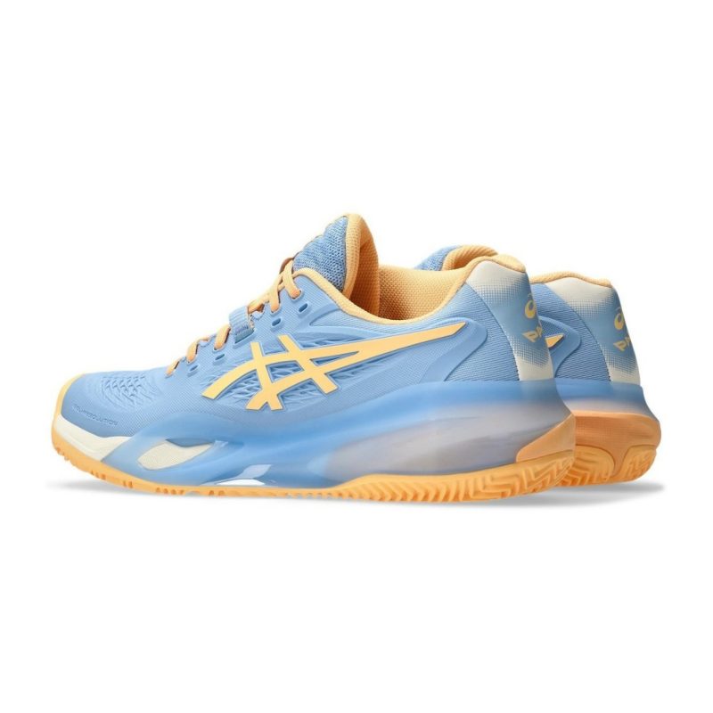 Asics รองเท้าเทนนิสผู้หญิง Gel-Resolution X Padel | Stone Wash/Orange Glow ( 1042A285-400 ) - Image 3