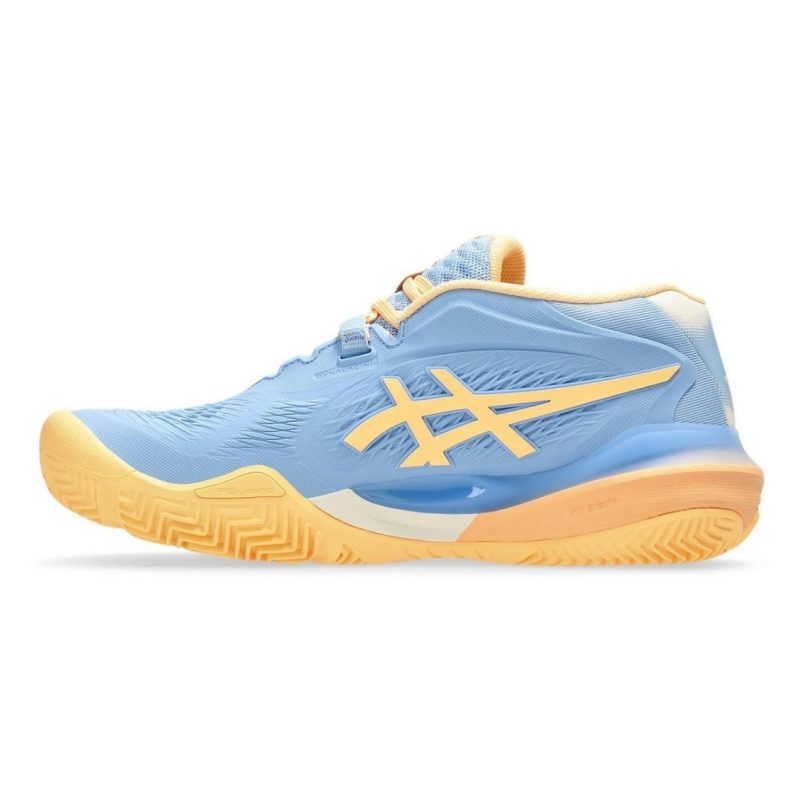 Asics รองเท้าเทนนิสผู้หญิง Gel-Resolution X Padel | Stone Wash/Orange Glow ( 1042A285-400 ) - Image 4