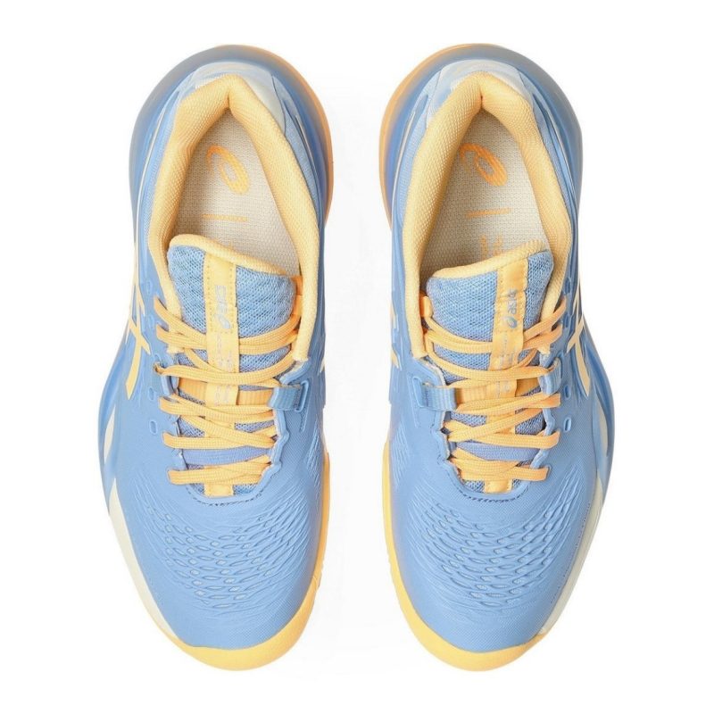 Asics รองเท้าเทนนิสผู้หญิง Gel-Resolution X Padel | Stone Wash/Orange Glow ( 1042A285-400 ) - Image 6