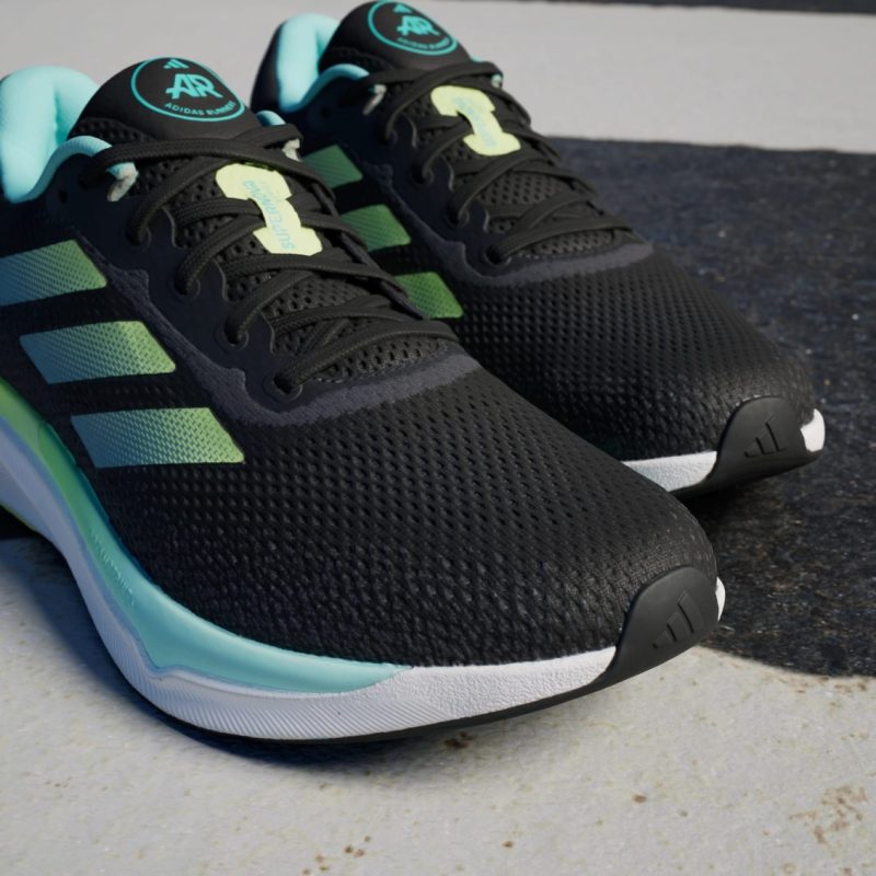 Adidas รองเท้าวิ่งผู้ชาย Supernova Stride Running | Core Black / Pulse Lime / Flash Aqua ( IH2909 ) - Image 10