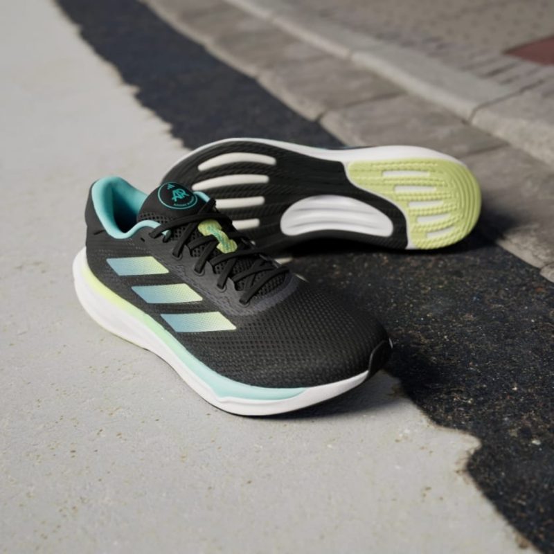 Adidas รองเท้าวิ่งผู้ชาย Supernova Stride Running | Core Black / Pulse Lime / Flash Aqua ( IH2909 ) - Image 6