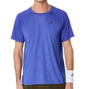 Asics เสื้อเทนนิสผู้ชาย Men’s Match Actibreeze SS Top | Dark Cobalt ( 2041A320-400 )