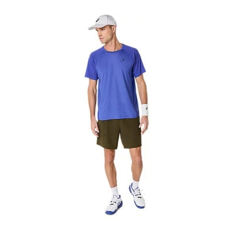 Asics เสื้อเทนนิสผู้ชาย Men’s Match Actibreeze SS Top | Dark Cobalt ( 2041A320-400 ) - Image 5