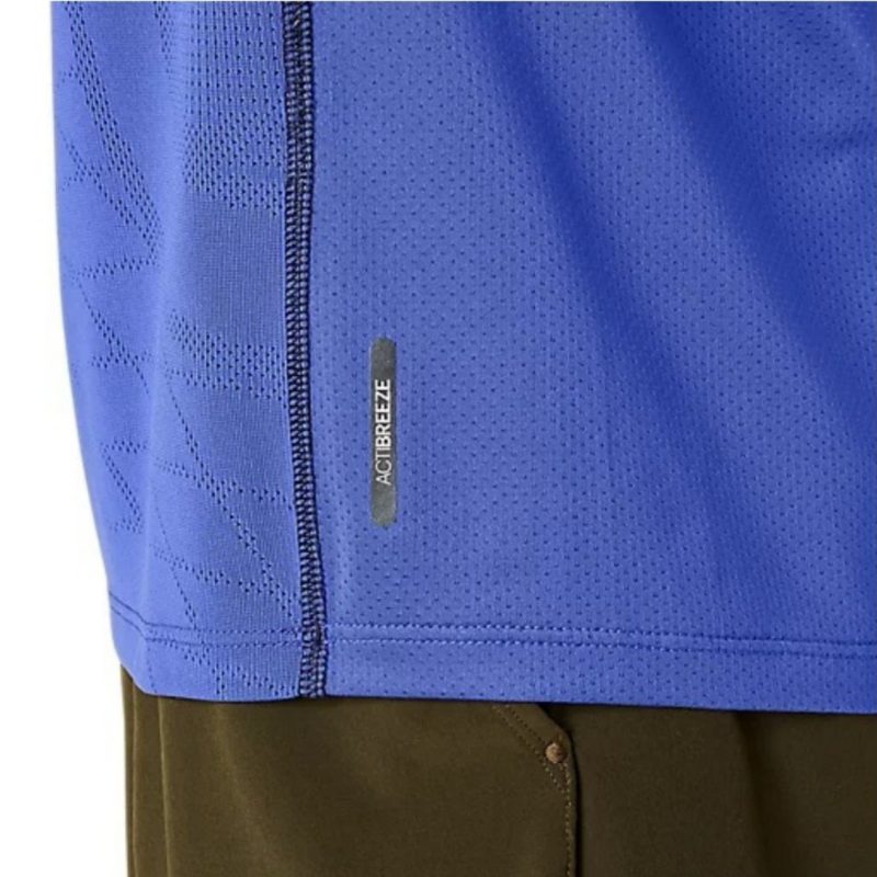Asics เสื้อเทนนิสผู้ชาย Men’s Match Actibreeze SS Top | Dark Cobalt ( 2041A320-400 ) - Image 7