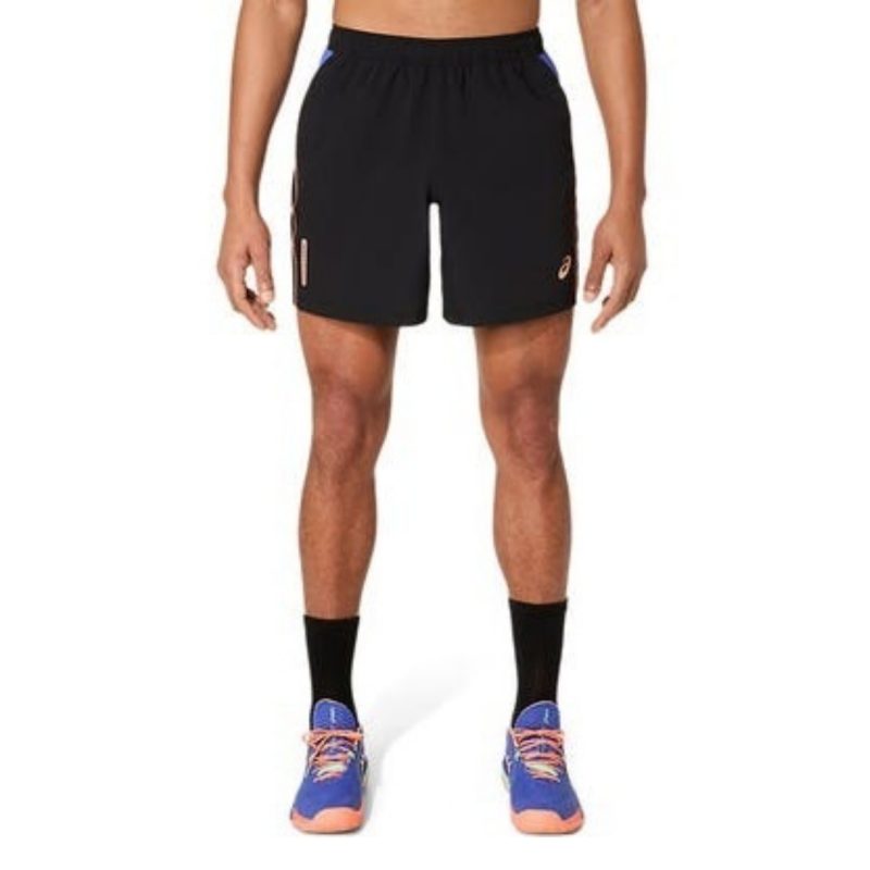 Asics กางเกงเทนนิสผู้ชาย Men’s Padel Court 7In Short | Performance Black/Dark Cobalt ( 2041A350-001 )