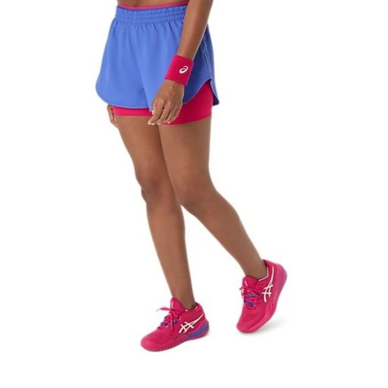 Asics กางเกงเทนนิสผู้หญิง Women’s Match Short | Dark Cobalt ( 2042A352-425 ) - Image 3