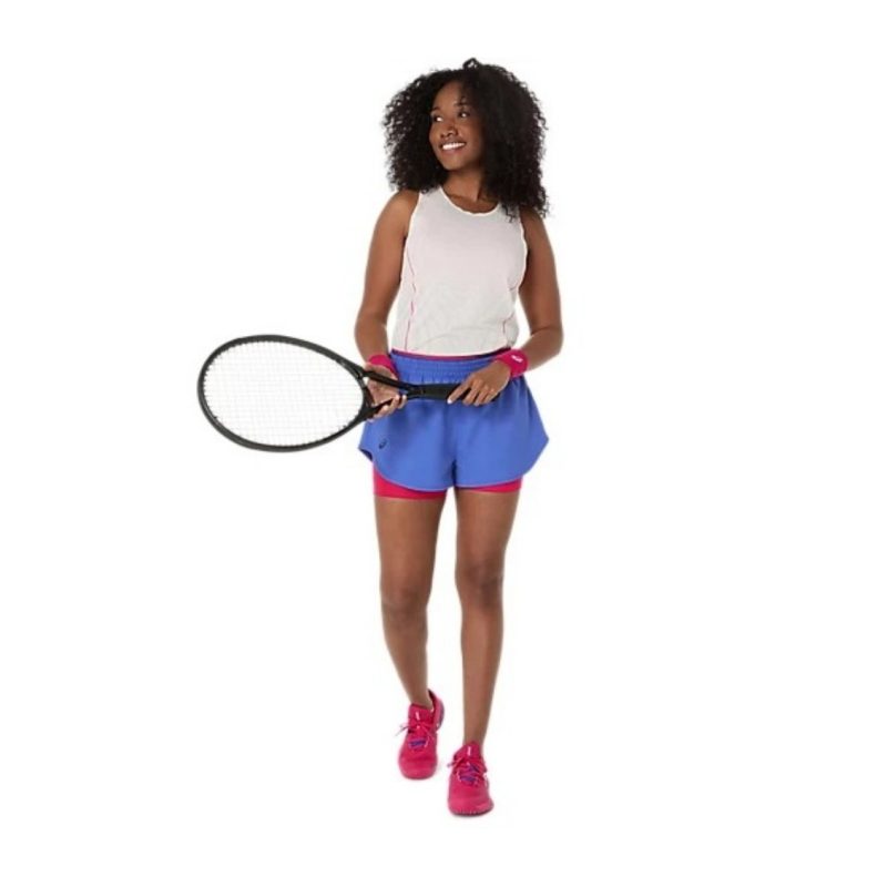 Asics กางเกงเทนนิสผู้หญิง Women’s Match Short | Dark Cobalt ( 2042A352-425 ) - Image 7