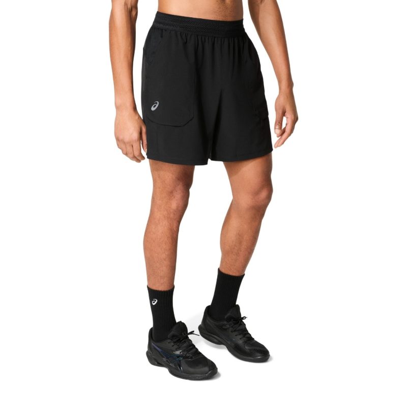 Asics กางเกงเทนนิสผู้ชาย Men’s Match 7in Short | Black ( 2041A357-001 ) - Image 3
