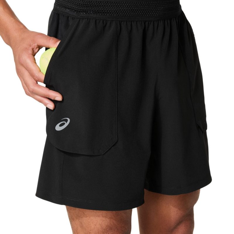 Asics กางเกงเทนนิสผู้ชาย Men’s Match 7in Short | Black ( 2041A357-001 ) - Image 5