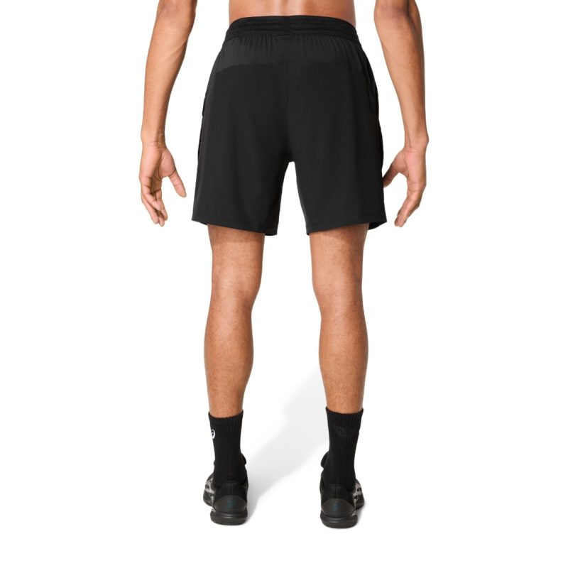 Asics กางเกงเทนนิสผู้ชาย Men’s Match 7in Short | Black ( 2041A357-001 ) - Image 2