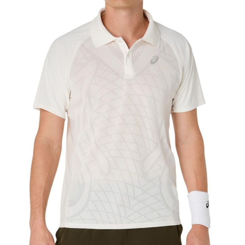 Asics เสื้อเทนนิสผู้ชาย Men’s Match Actibreeze Polo-Shirt | Cream ( 2041A365-100 )