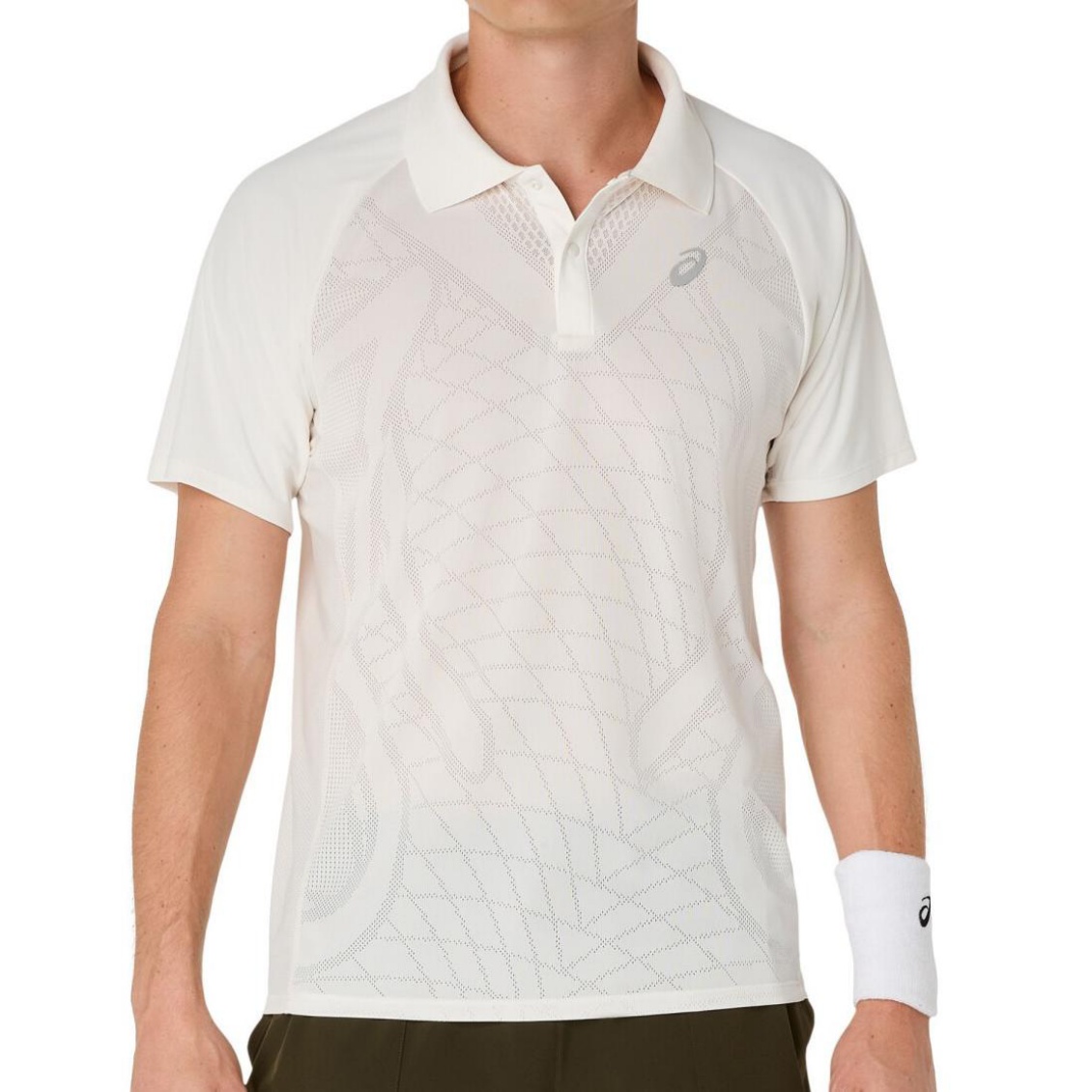 Asics เสื้อเทนนิสผู้ชาย Men’s Match Actibreeze Polo-Shirt | Cream ( 2041A365-100 )