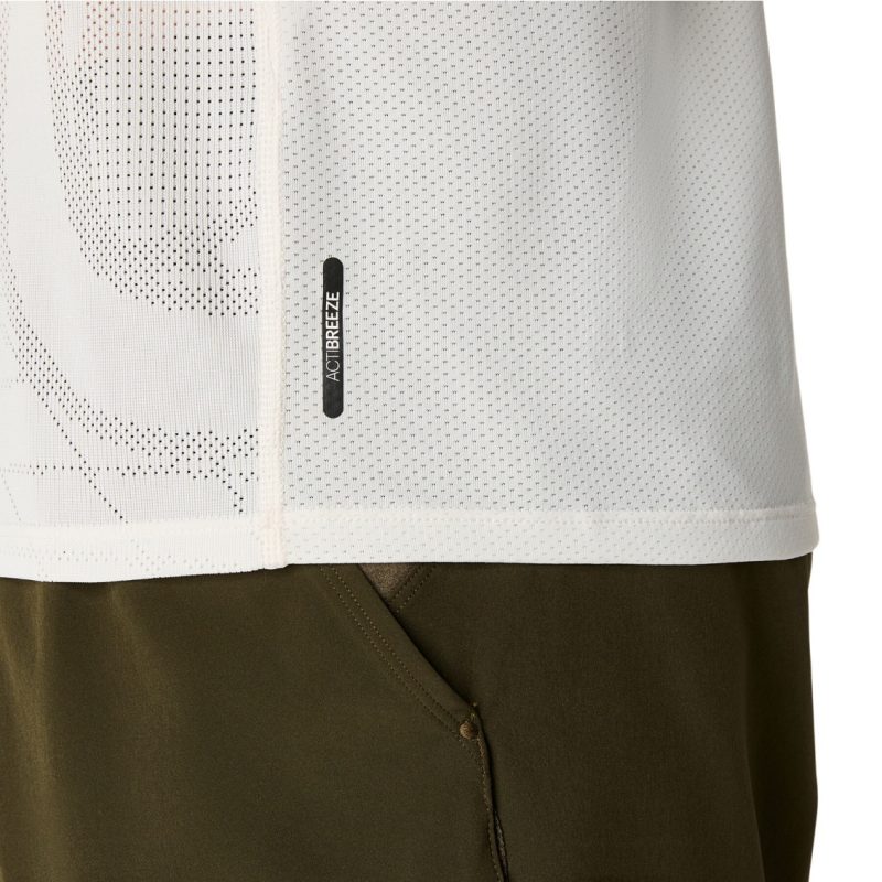 Asics เสื้อเทนนิสผู้ชาย Men’s Match Actibreeze Polo-Shirt | Cream ( 2041A365-100 ) - Image 8