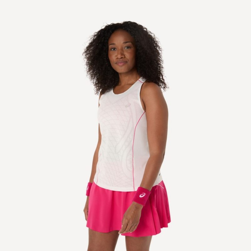 Asics เสื้อเทนนิสผู้หญิง Women's Match Actibreeze Tank Top | Cream ( 2042A388-200 ) - Image 2