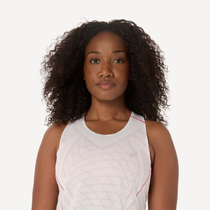 Asics เสื้อเทนนิสผู้หญิง Women's Match Actibreeze Tank Top | Cream ( 2042A388-200 ) - Image 6
