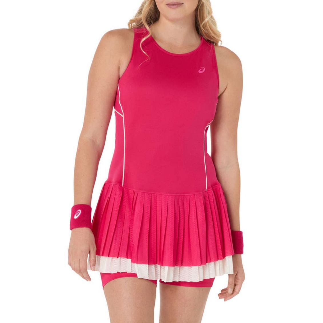 Asics ชุดเดรสเทนนิสผู้หญิง Women’s Match Dress | Bright Rose ( 2042A389-700 )