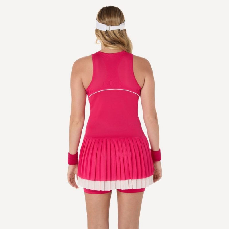 Asics ชุดเดรสเทนนิสผู้หญิง Women’s Match Dress | Bright Rose ( 2042A389-700 ) - Image 2