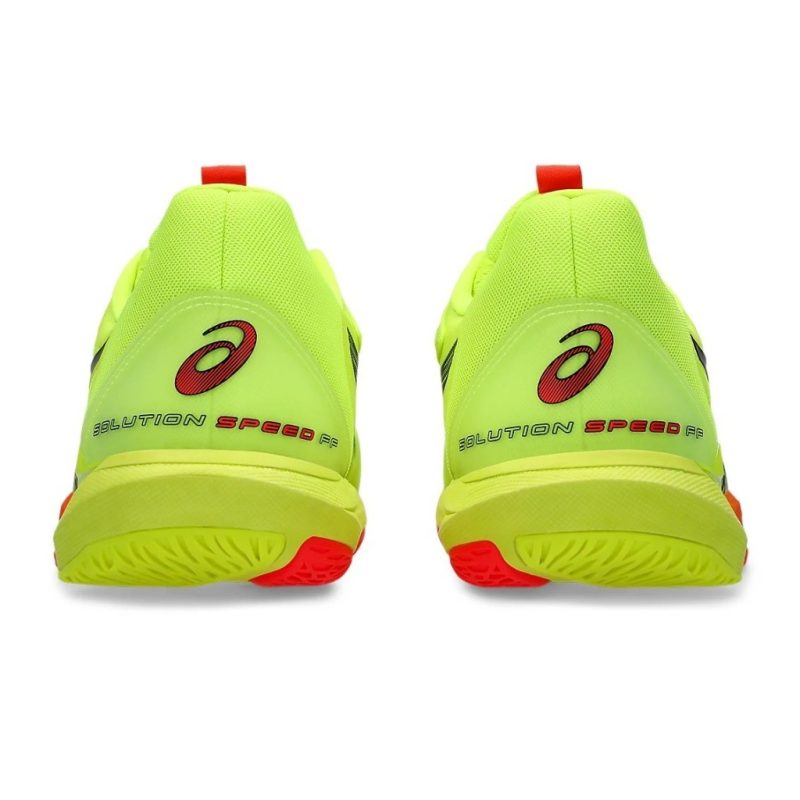 Asics รองเท้าเทนนิสผู้ชาย Solution Speed FF 3 Paris | Safety Yellow/Black ( 1041A479-750 ) - Image 5