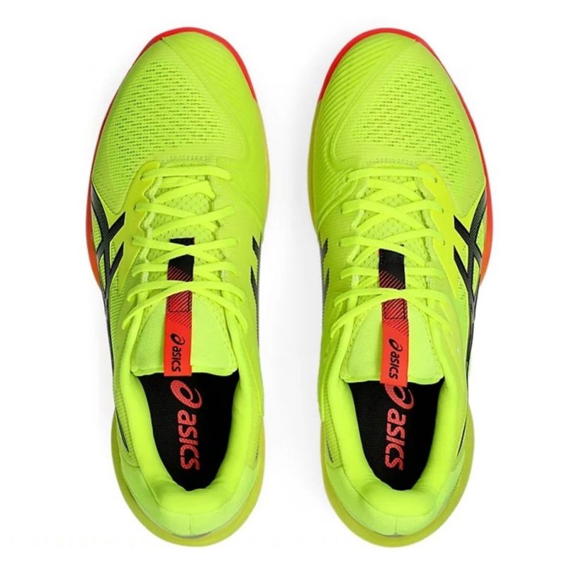Asics รองเท้าเทนนิสผู้ชาย Solution Speed FF 3 Paris | Safety Yellow/Black ( 1041A479-750 ) - Image 6