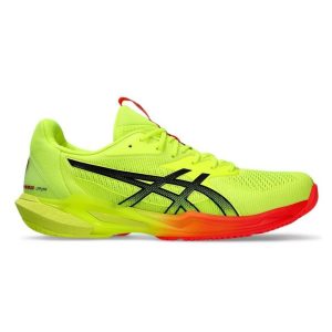 Asics รองเท้าเทนนิสผู้ชาย Solution Speed FF 3 Paris | Safety Yellow/Black ( 1041A479-750 )
