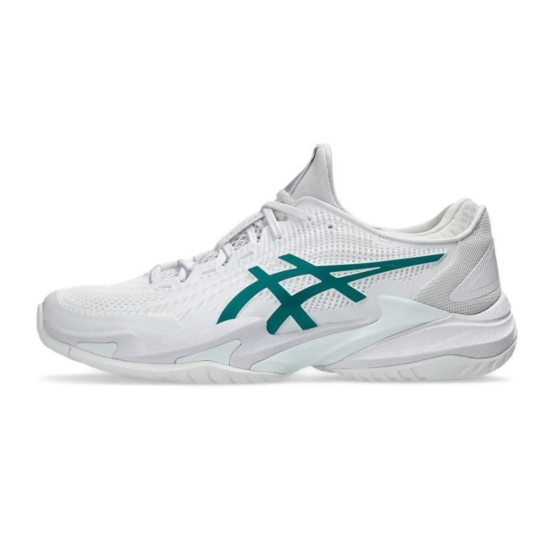 Asics รองเท้าเทนนิสผู้ชาย Court FF 3 Novak | White/Pitch Green ( 1041A361-100 ) - Image 5