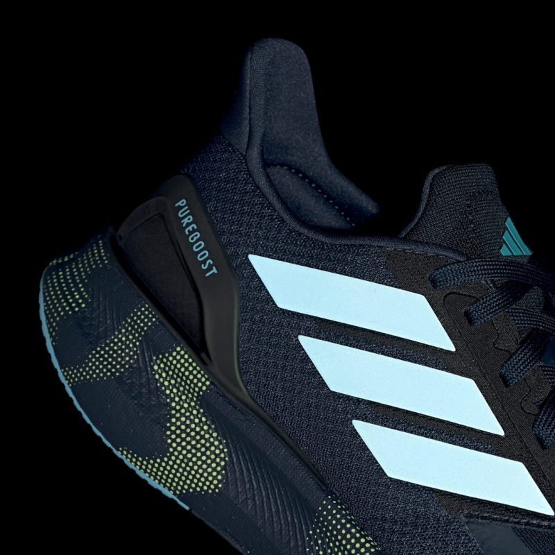 Adidas รองเท้าวิ่งผู้ชาย Pureboost 5 | Aurora Ink/Preloved Ink/Cloud White ( JR5095 ) - Image 8