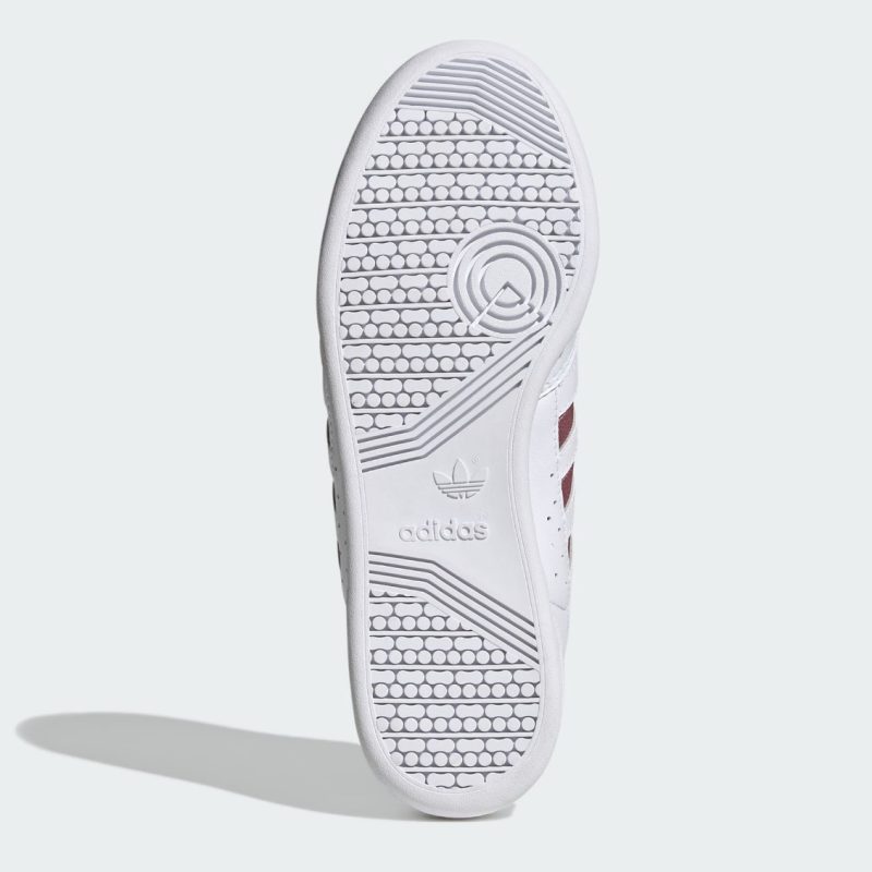 Adidas รองเท้าผ้าใบผู้ชาย Continental 80 Stripes | Cloud White/Burgundy/Magic Mauve ( GW1706 ) - Image 7