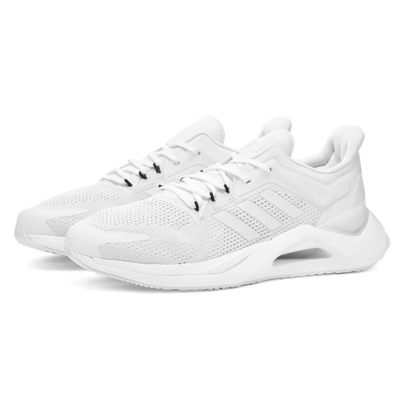 Adidas รองเท้าวิ่งผู้ชาย Alphatorsion 2.0 Running | White/White/Grey ( GZ8745 ) - Image 5