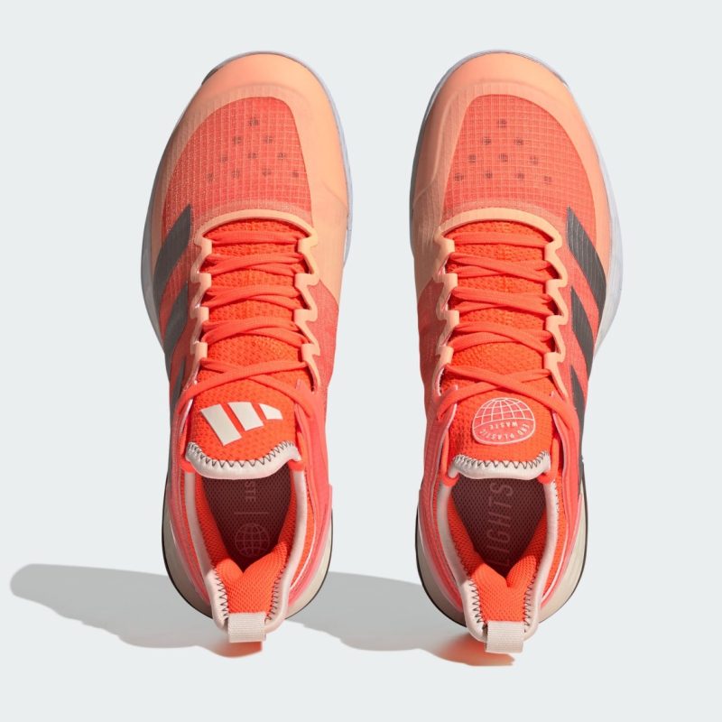 Adidas รองเท้าเทนนิสผู้หญิง Adizero Ubersonic 4 | Solar Orange/Taupe Met./Ecru Tint ( HQ8392 ) - Image 6