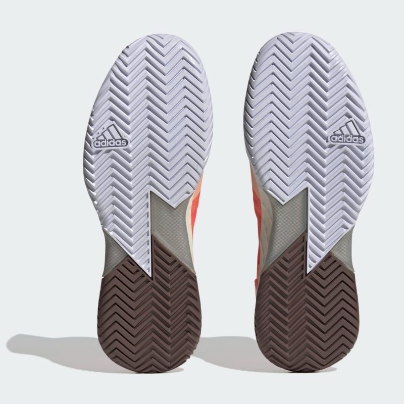 Adidas รองเท้าเทนนิสผู้หญิง Adizero Ubersonic 4 | Solar Orange/Taupe Met./Ecru Tint ( HQ8392 ) - Image 7