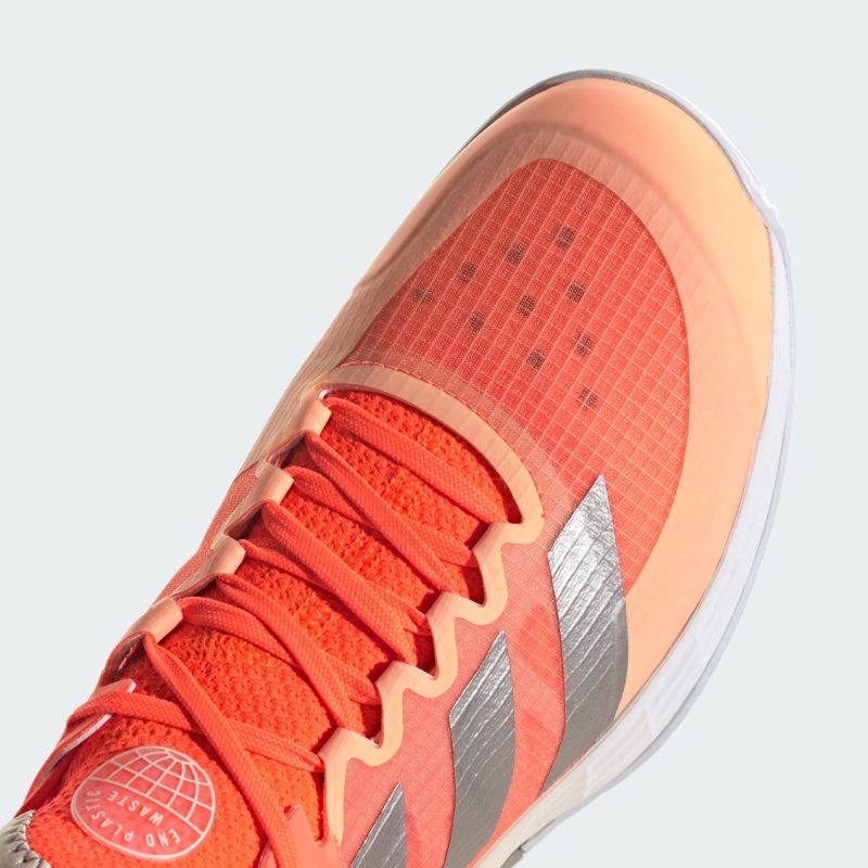 Adidas รองเท้าเทนนิสผู้หญิง Adizero Ubersonic 4 | Solar Orange/Taupe Met./Ecru Tint ( HQ8392 ) - Image 10