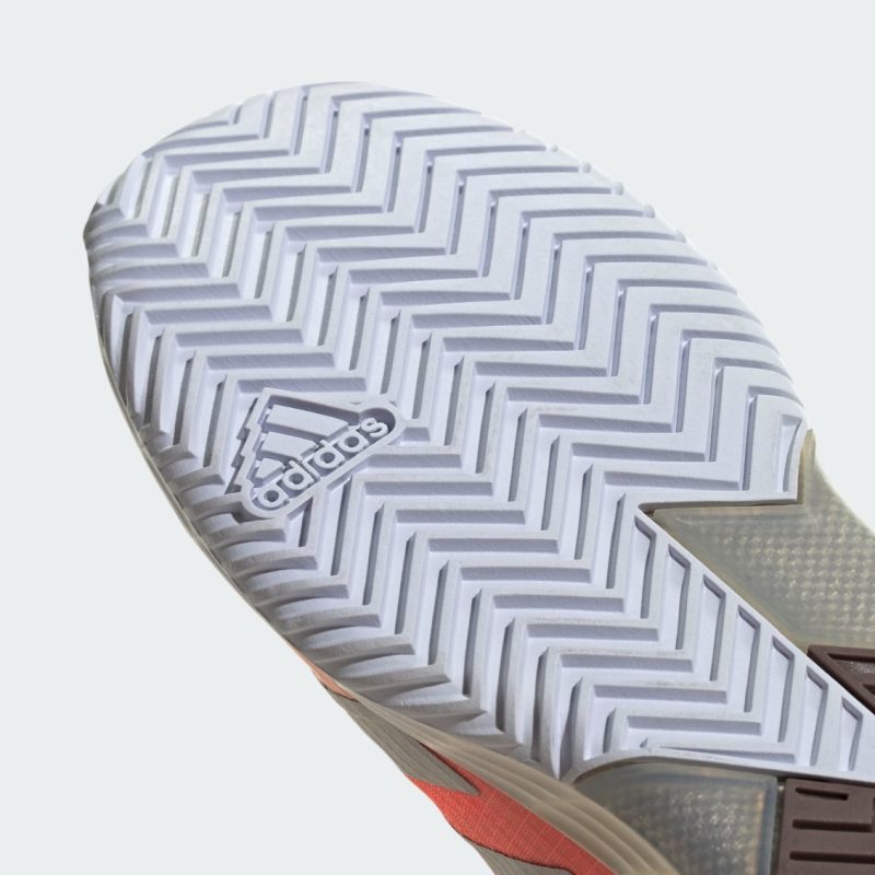 Adidas รองเท้าเทนนิสผู้หญิง Adizero Ubersonic 4 | Solar Orange/Taupe Met./Ecru Tint ( HQ8392 ) - Image 8