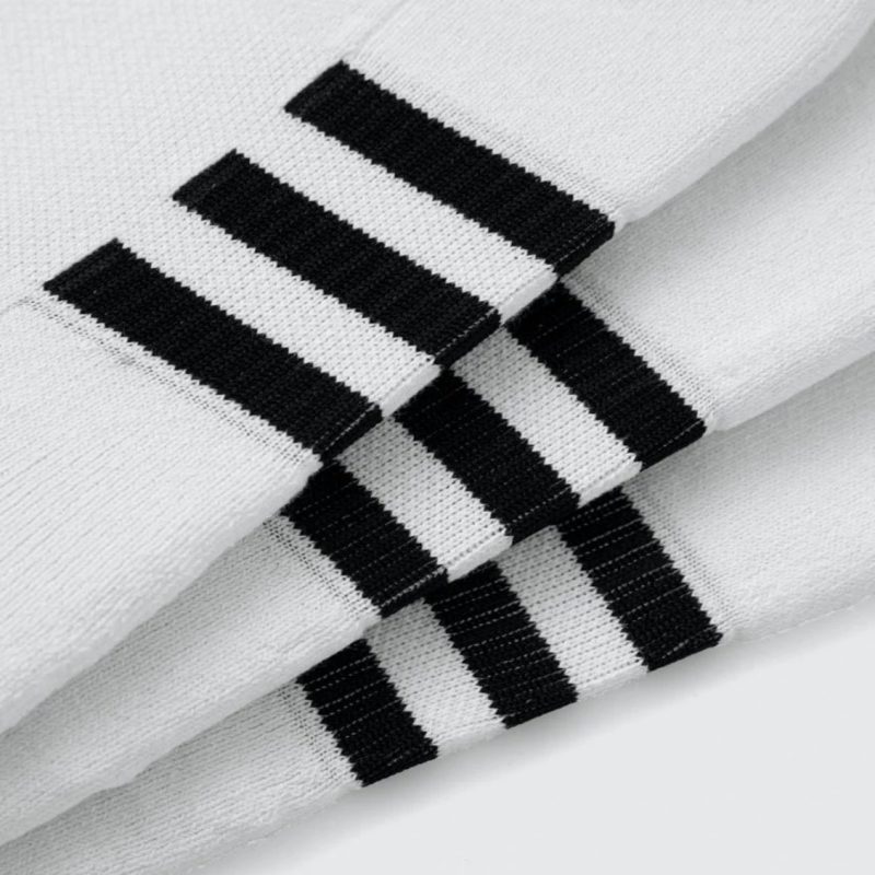 Adidas ถุงเท้า Performance Cushioned Low Socks 3 Pairs | White/White/White ( HT3449 ) - Image 6