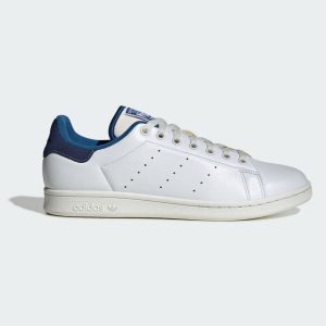 Adidas รองเท้าผ้าใบผู้ชาย Stan Smith | Cloud White/Dark Blue/Crystal White ( ID2006 )