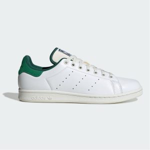 Adidas รองเท้าผ้าใบผู้ชาย Stan Smith | Cloud White/Green/Crystal White ( ID2007 )